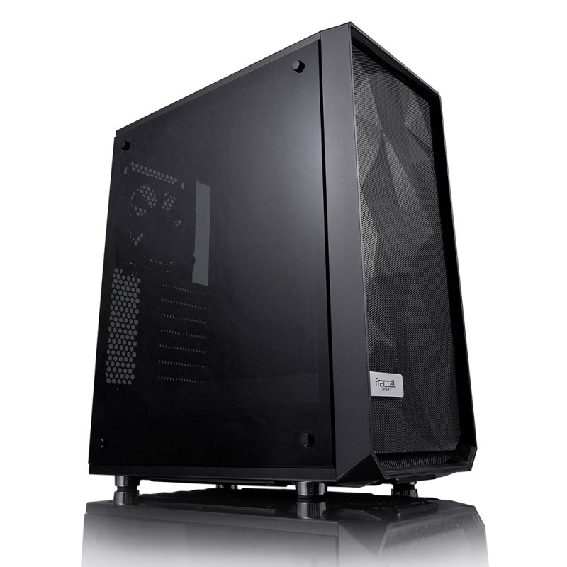 Fractal Design Meshify C ATX Gaming Gehäuse con TG Seitenfenster, schallgedämmt